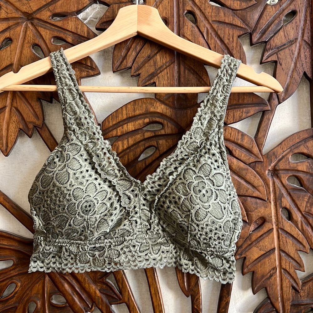 Sage green bralette